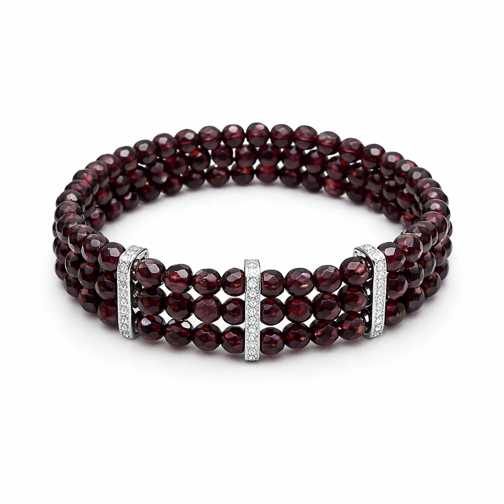 Three-tiered garnet
